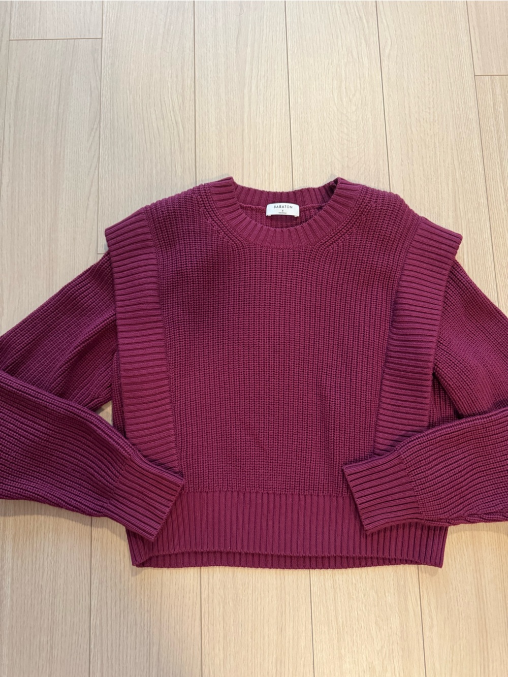 Aritzia Babaton plum sweater
